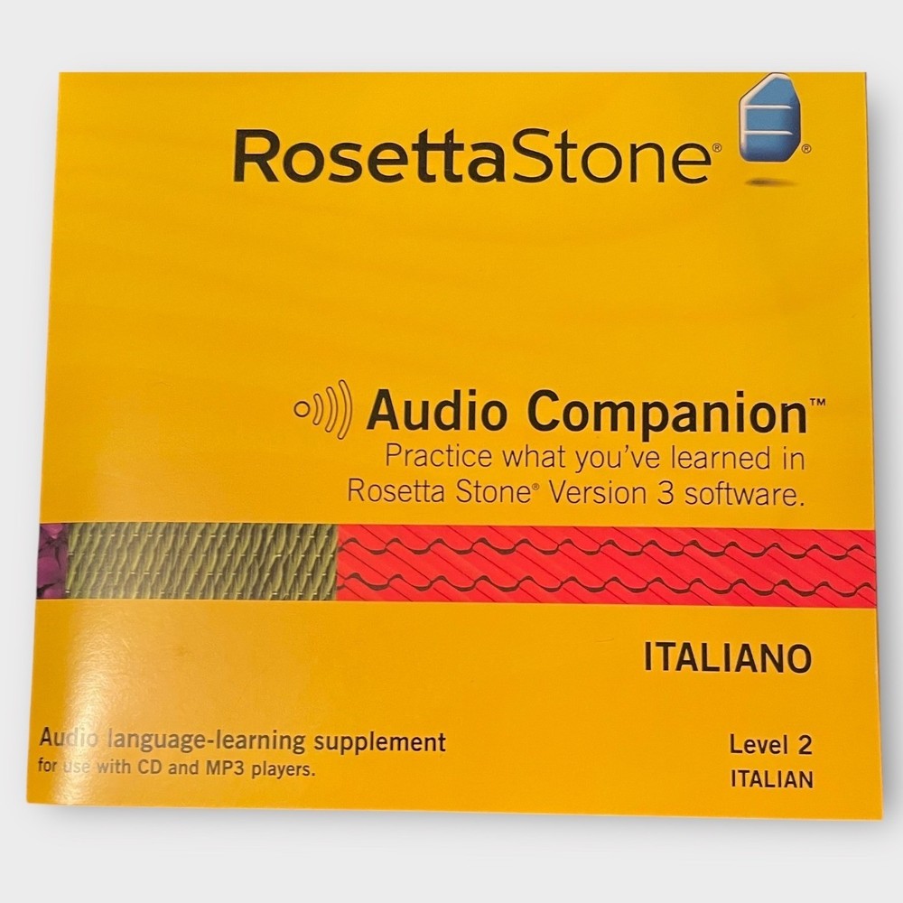 Rosetta Stone Italian Version 3 Level 1-3 Complete Language Learning Software