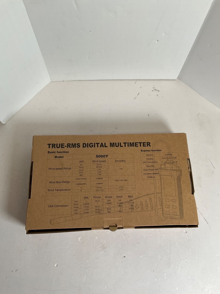 HOLDPEAK AP-5000Y Hot Wire Anemometer Open Box Complete