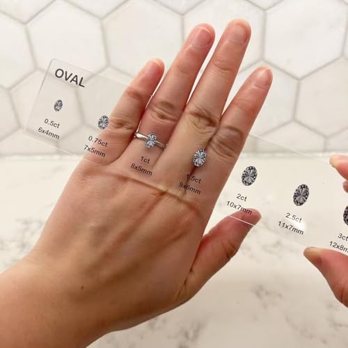 Diamond Sizer Shape Guide Size Kit – Engagement Ring Diamond Size and Shape