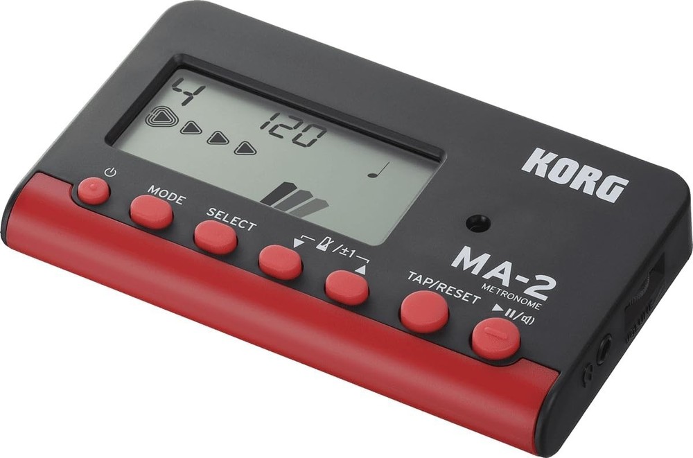 MA-2 Black/Red Digital Metronome: Large Display & Timer Functions for Musicians