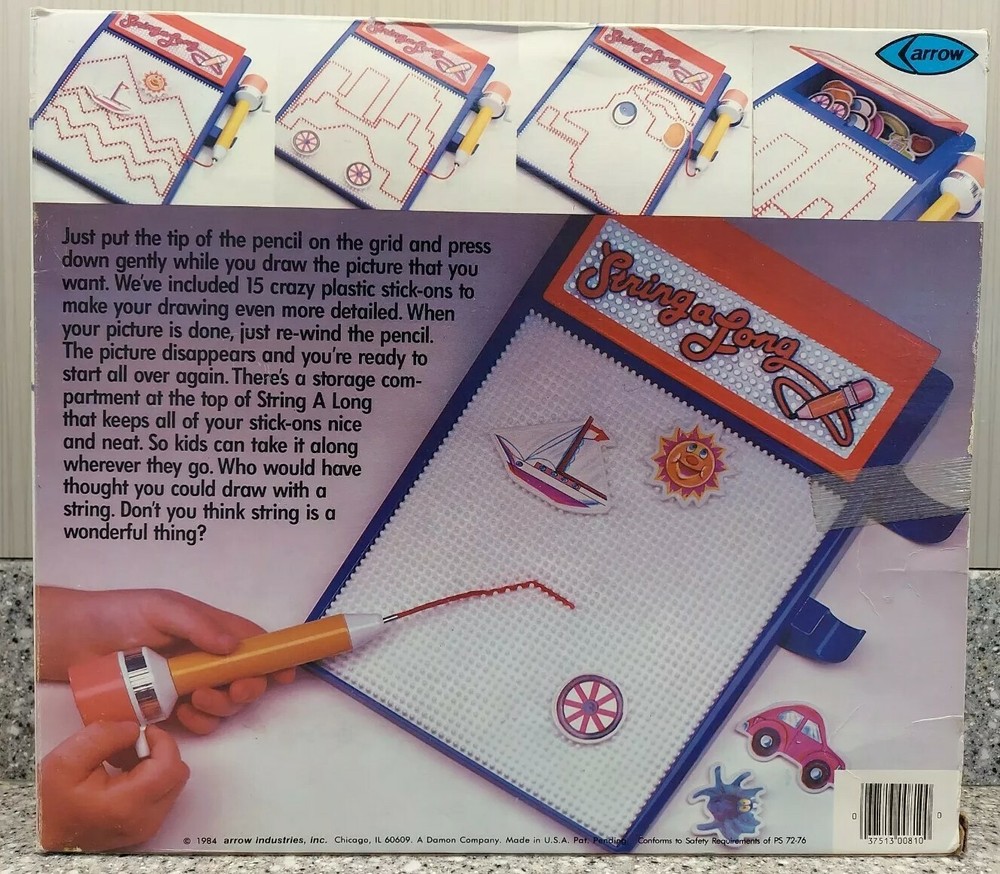 String A Long Game Simple Draw With String Art 810 1984 Aarrow Sealed Contents