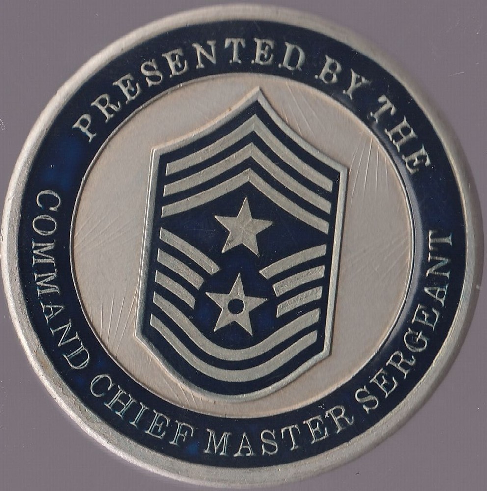 39th Wing Command Chief Master Sergeant Coin 1.75 DIA