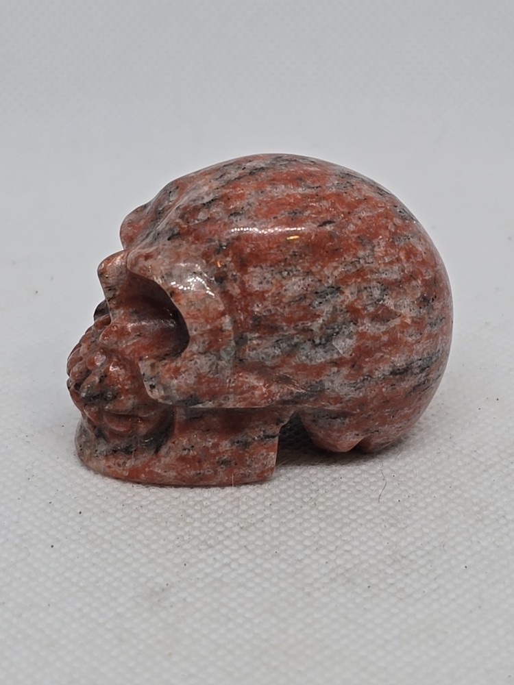 Hand Carved Cinnabar Skull