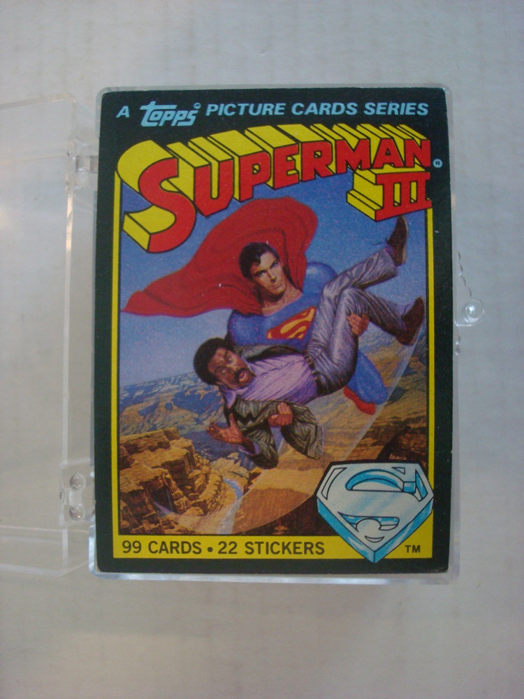 1983 Superman 3 III Complete Base Set 99 Trading Cards