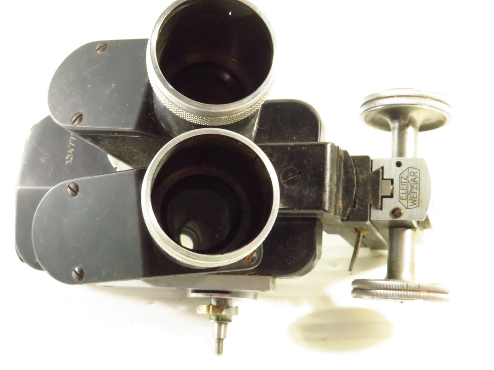 ERNST LEITZ WETZLAR GERMANY MICROSCOPE HEAD, AS IS (IMCOMPLETE)