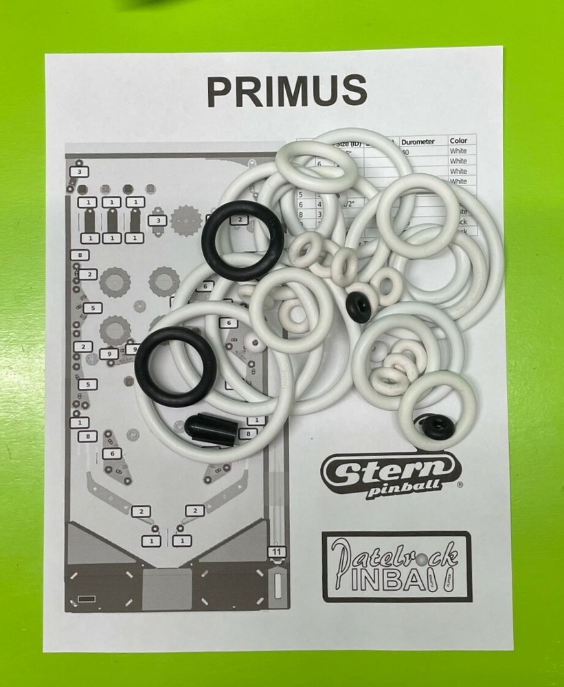 Stern Primus Pinball Machine Rubber Ring Kit