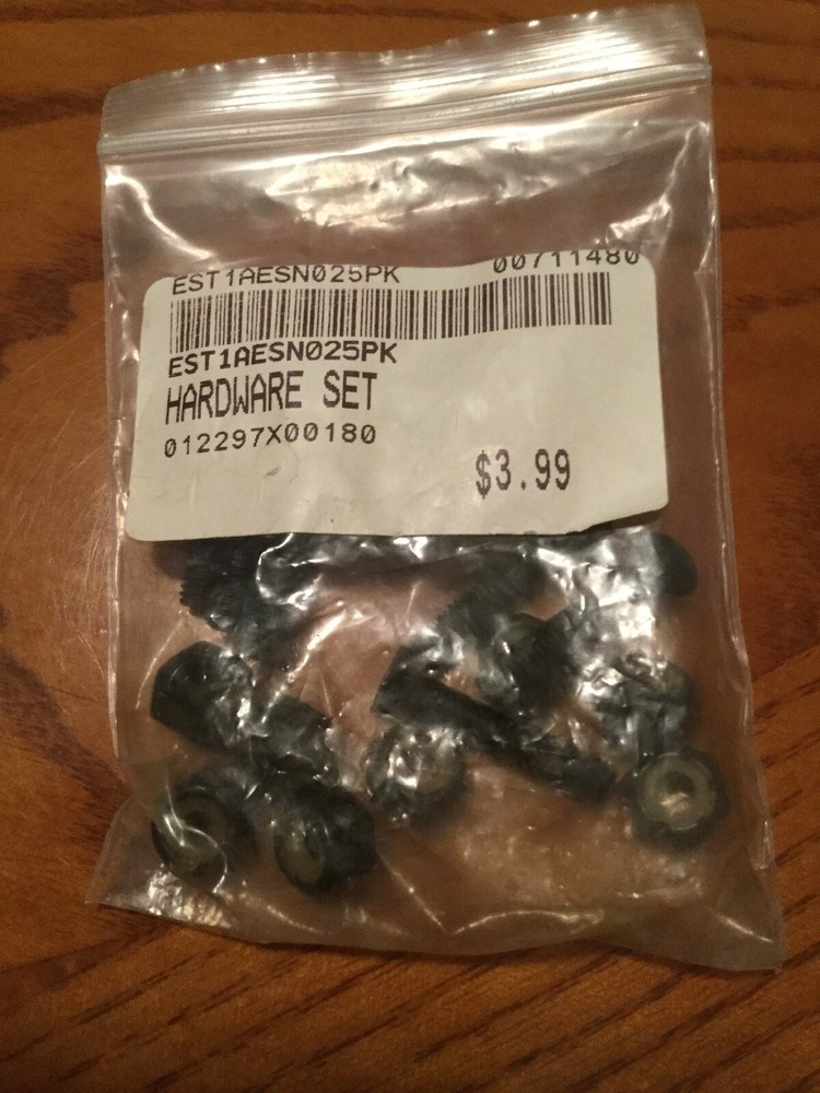Black 1” Skateboard Hardware