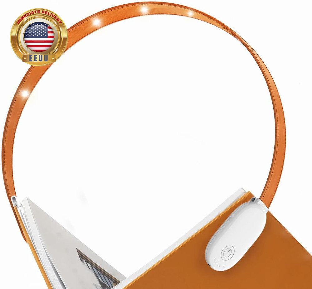 Rechargeable Clip-On Reading Light, 4 Color Temperature Modes, Stepless Brightne