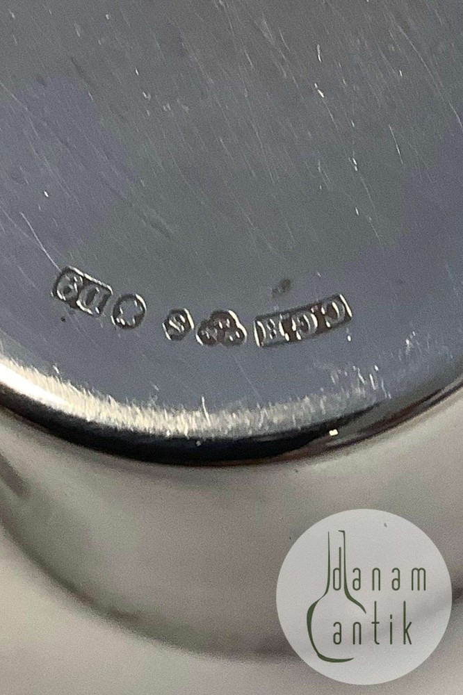 Swedish Silver Cup gold plated inside C.G.H.
