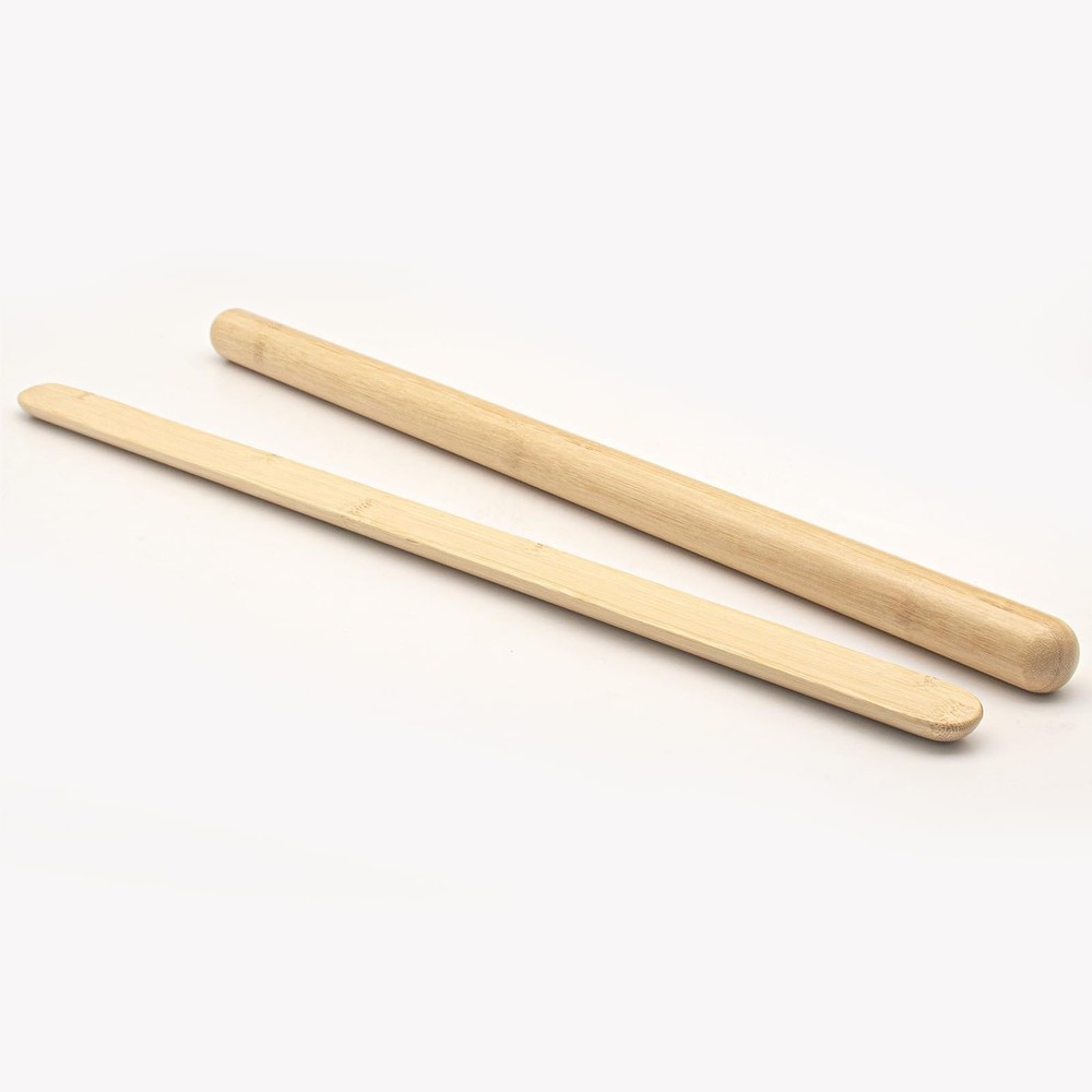 12 PCS Solid Bamboo Massage Stick Sets Warm Bamboo Therapy Massage Tools Guas...