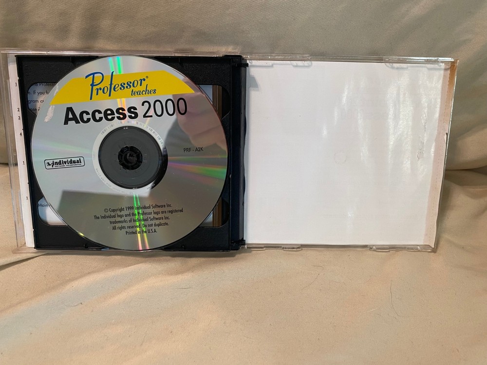 Professor Teaches Windows Word Excel PowerPoint Front Page 2000 Training CDs Set