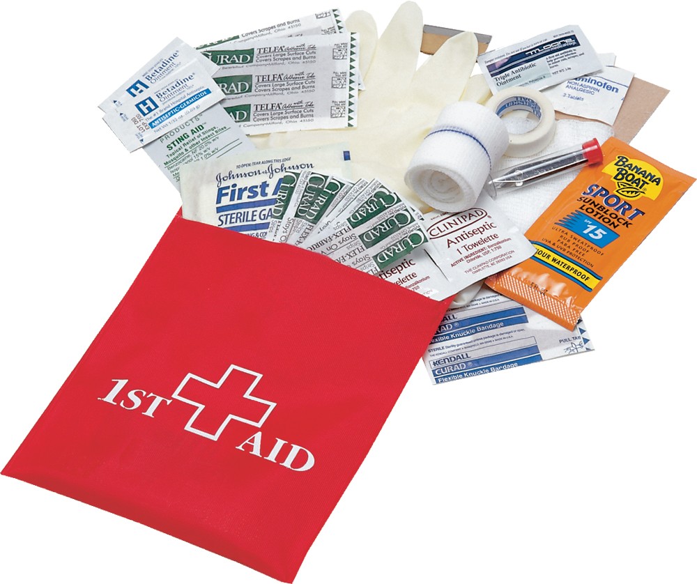 Waterproof First Aid Kit Hook & Loop Mount FAK-2 Kwik Tek