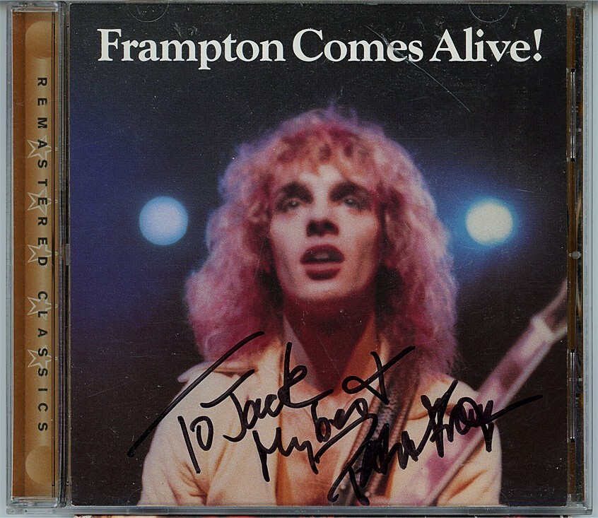 -PETER FRAMPTON- BECKETT BAS Signed/Autograph/Auto FRAMPTON COMES ALIVE! Rock CD