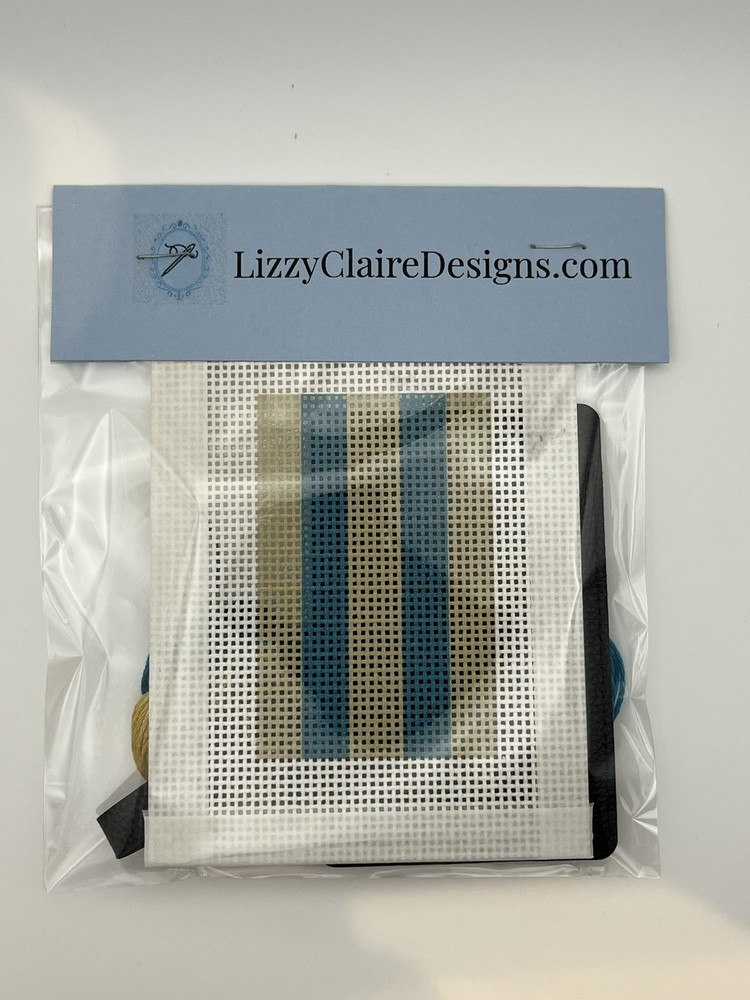 Needlepoint Canvas                    Beginner  Needlepoint Kit: Luggage Tag
