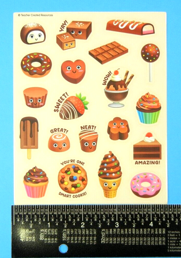 Chocolate Scented Scratch & Sniff Sticker Sheet Teacher Created Resources