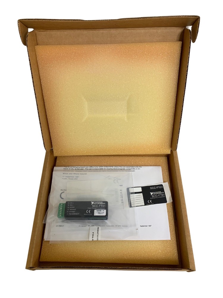 National Instruments SCC-FT01 Feedthrough Module NEW SEALED *FREE SAME DAY SHIP*