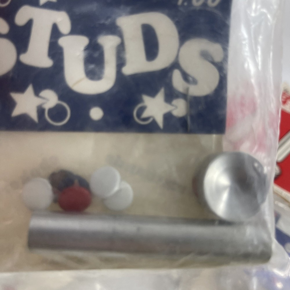 4 Packages of THE JIFFY STUD Machine and Studs