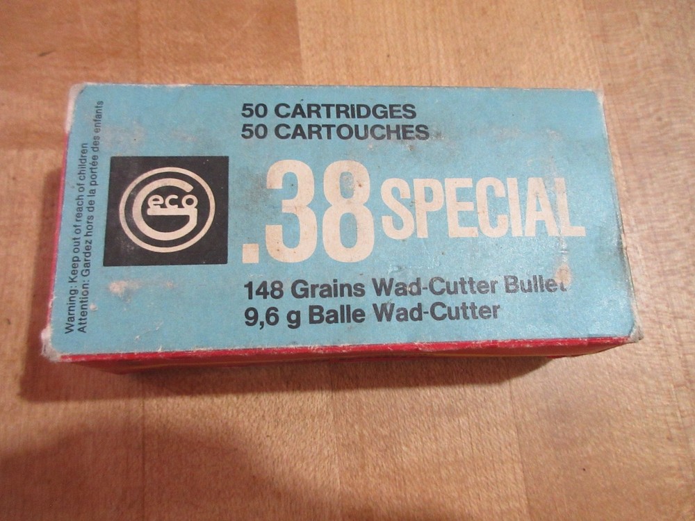 Empty Ammo Box Dynamit Nobel 38 Special wad cutter w Plastic Insert (w21) #42