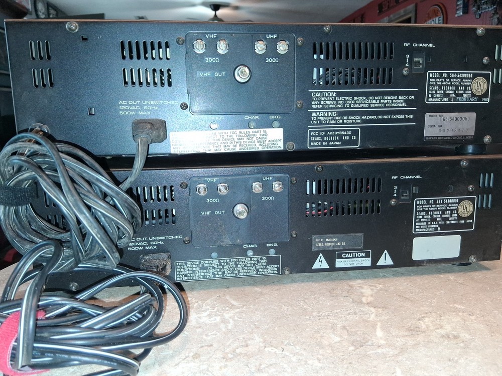 2 Sears 1980 Vintage TeleCaption DeCoder new w/o box