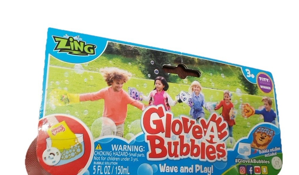 Zing Glove A Bubbles Bubble Maker, 3+ years, Fox