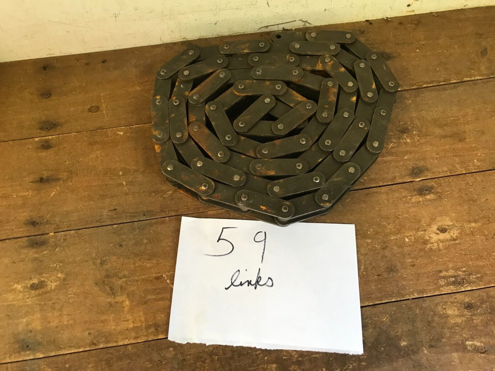 Rusty Industrial Chain 59 Link Roller Chain Wall Art Steampunk 9' + Long