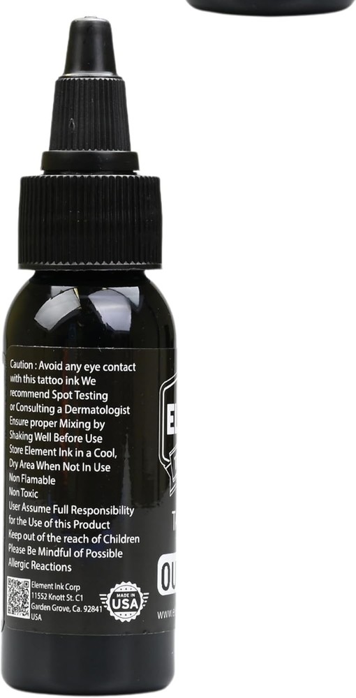 Nighthawk Black Tattoo Ink - Permanent Solid Color for 1 fl oz,