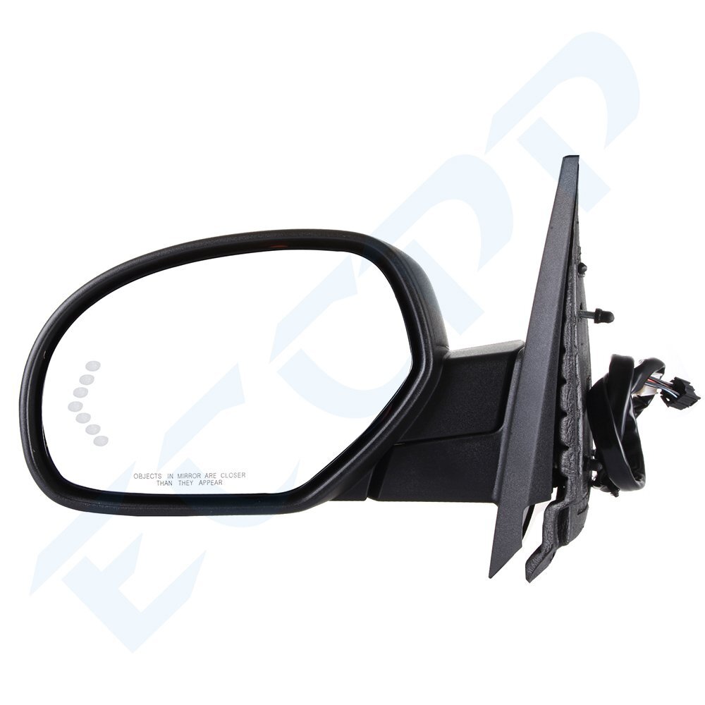 Power Fold Memory Heated Puddle Light Driver Side Mirror For 07-14 Chevrolet GMC