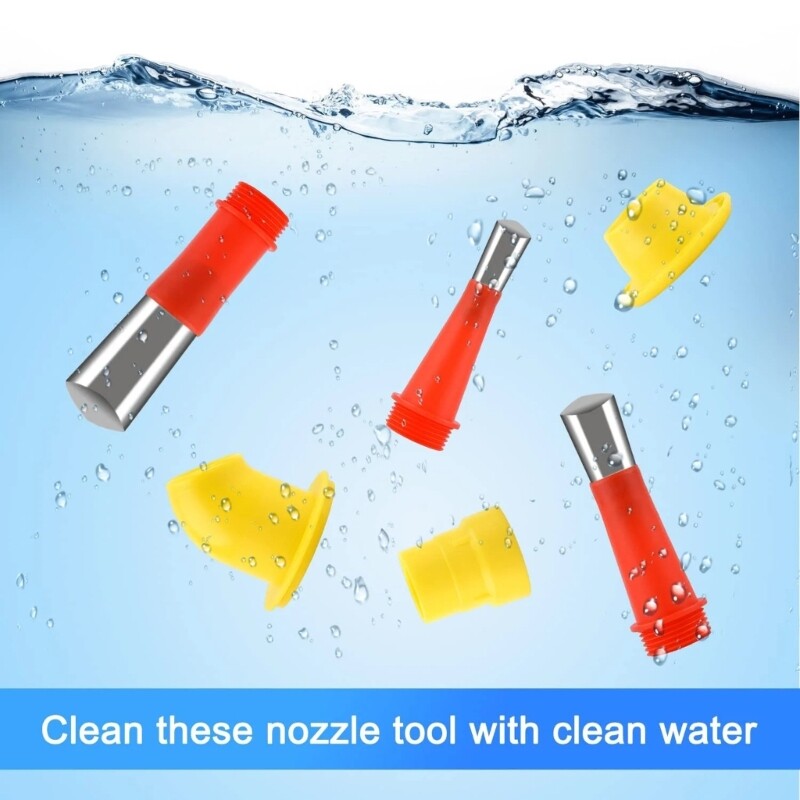 Universal Integrated Rubber Nozzle Tool Reusable Rubber Nozzle Tool with Base