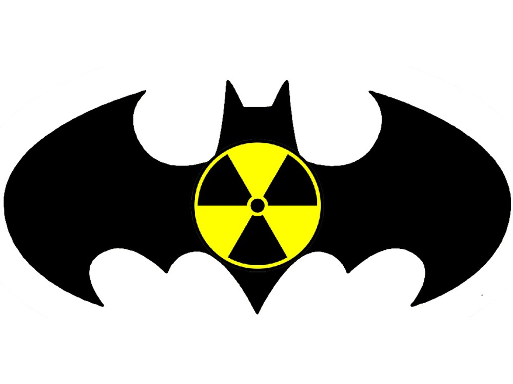 Nuclear batman sticker N-53
