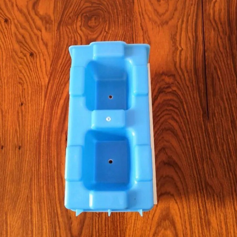 Concrete Interlocking Brick Mold 40 cm Hollow Construction Bricks Plastic Moulds