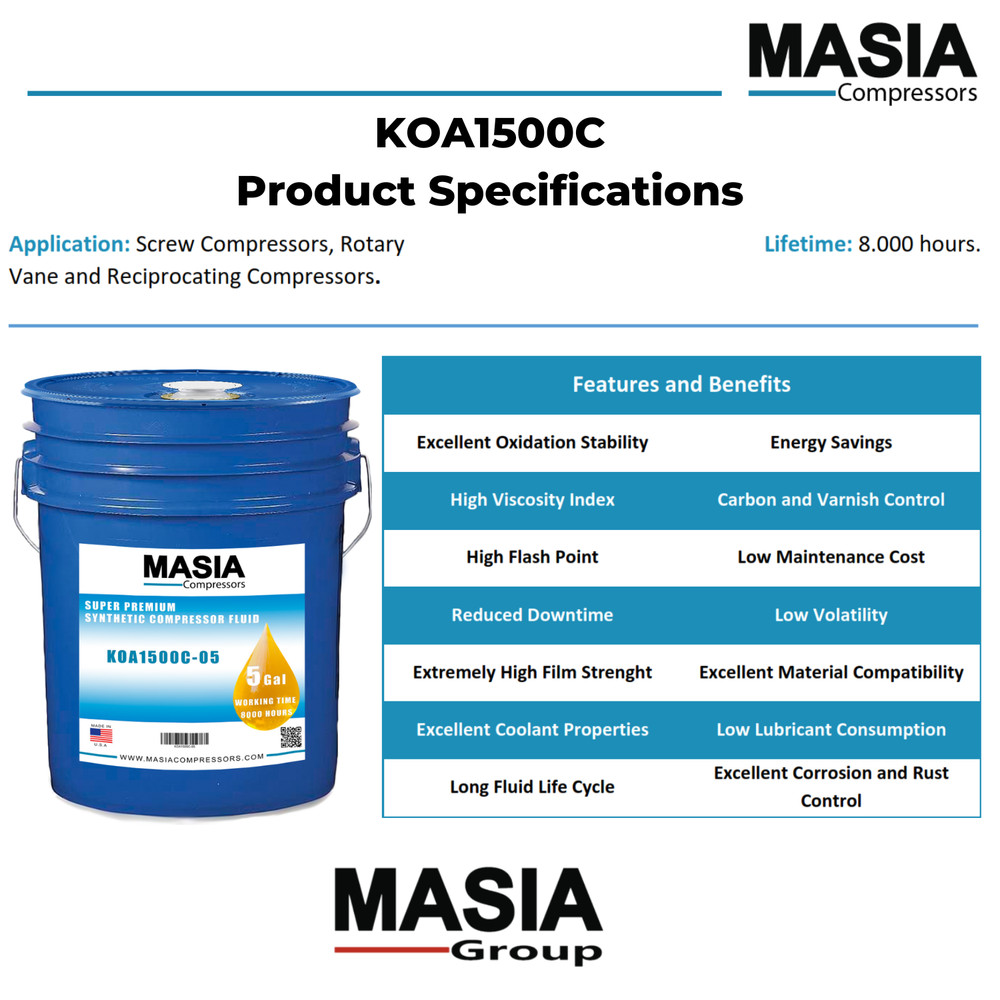 CS-400 Lubricant for Compressor Compatible with Compair - 55 gal