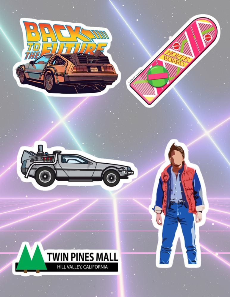 Back To The Future 5pc Sticker Pack