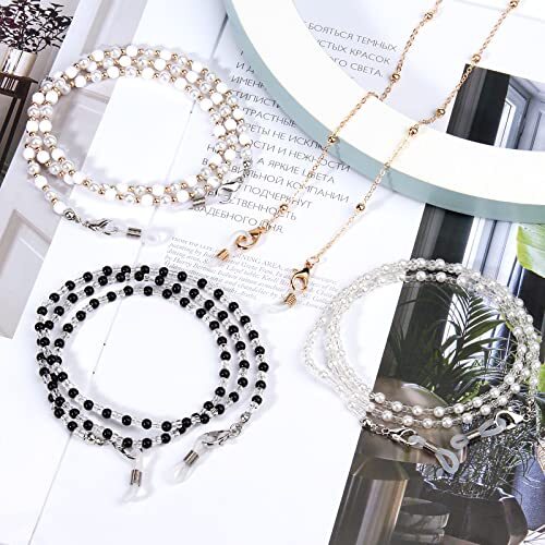 4-10 Pcs Eyeglass Chains for Women Eyeglasses String Holder Multi H-4pcs