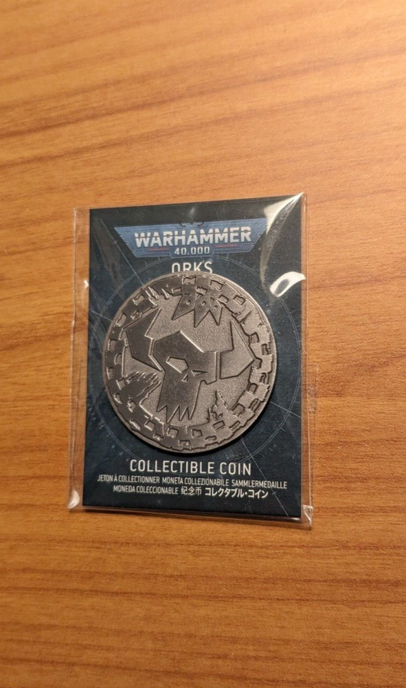 Orks coin warhammer xenos store promo
