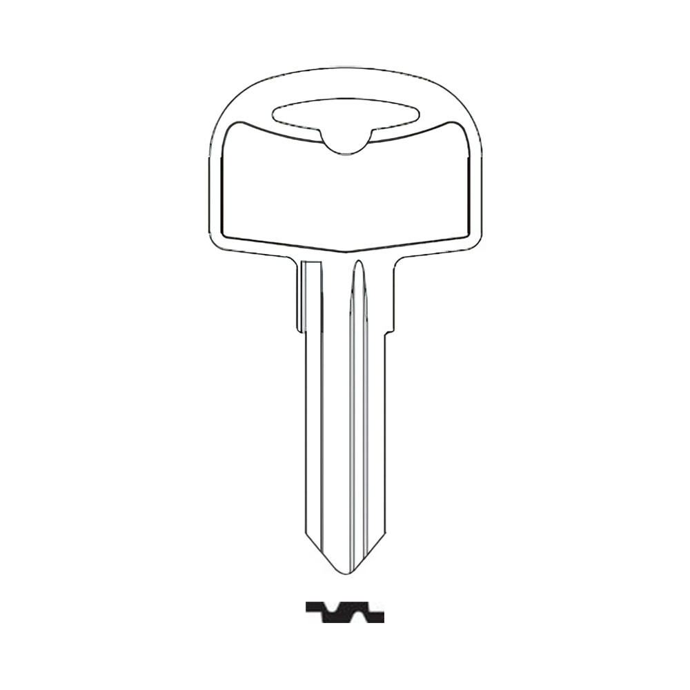 1679R Key Blank – Nickel