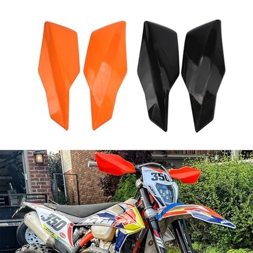 Motorcycle Handguards PP Plastic Handlebar Protector Wind Cold Hand Oranger