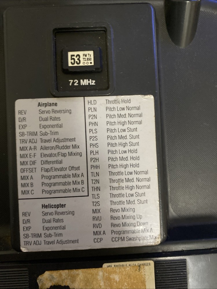 Jr Propo XP662 Transmitter Remote Control 6 Channel Multi Data Display