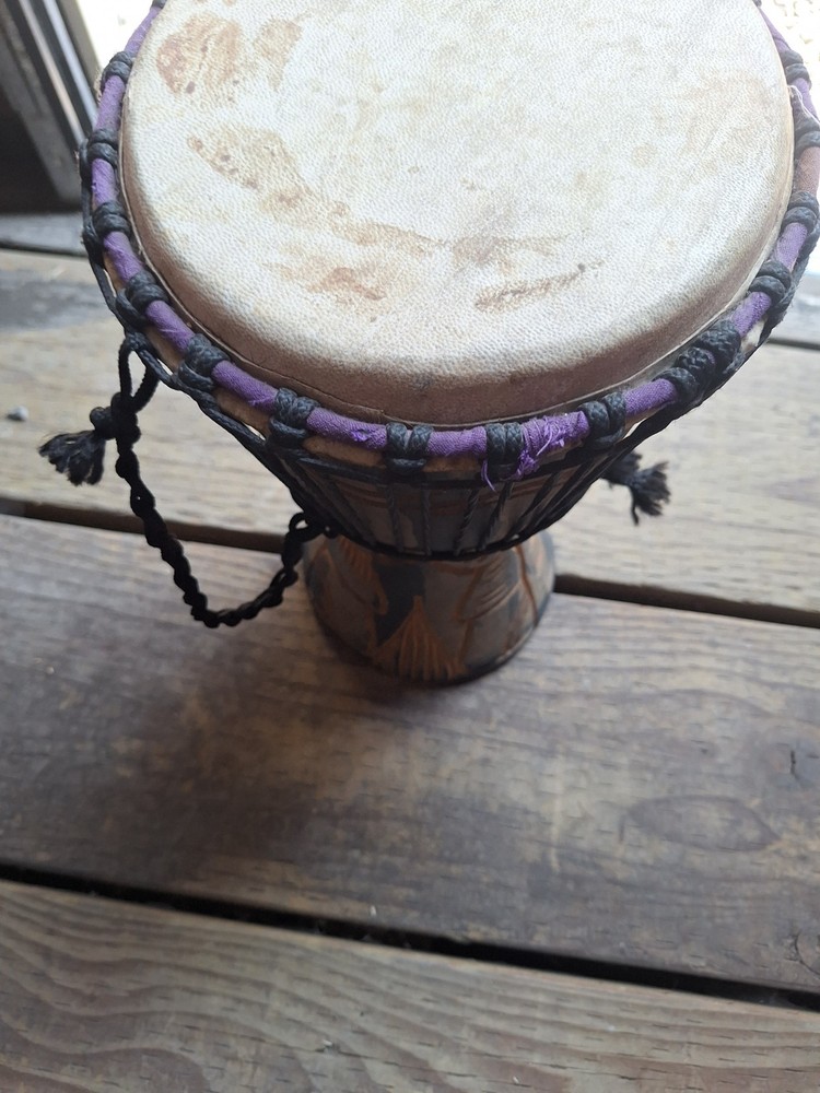 hand carved Djembe drum african