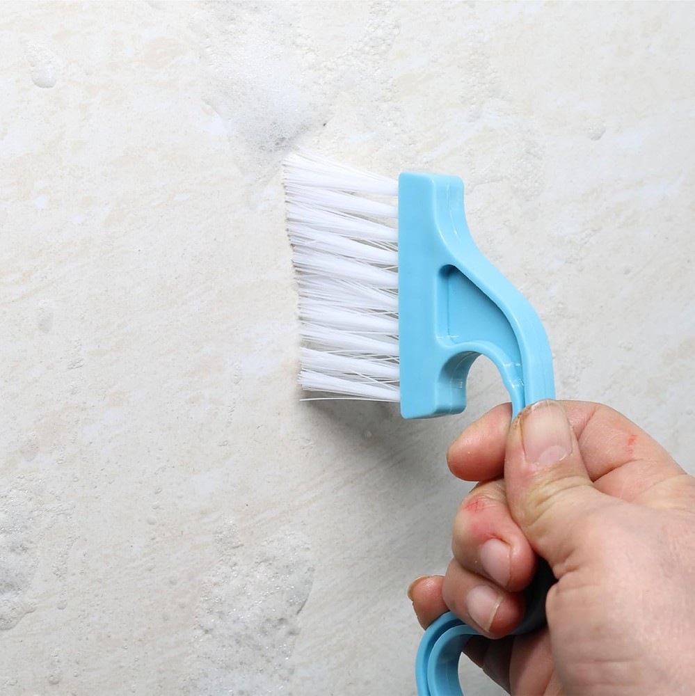 2-Pack Durable Cleaning Brushes for Window Tracks, Ergonomic Plastic Handle