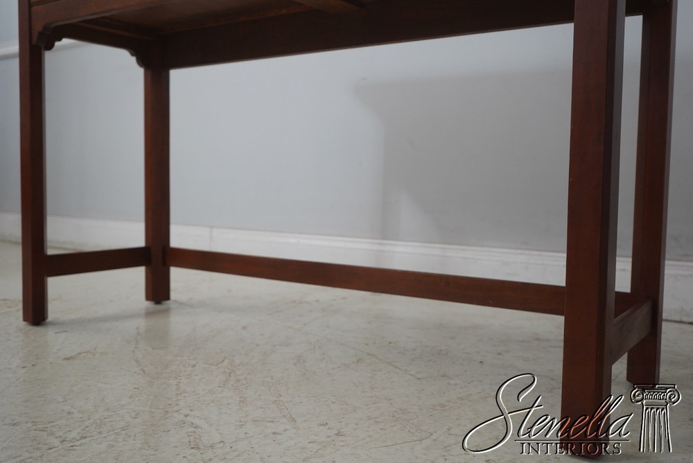 LF70575: Bench Made Cherry Chippendale 2 Drawer Sofa Table