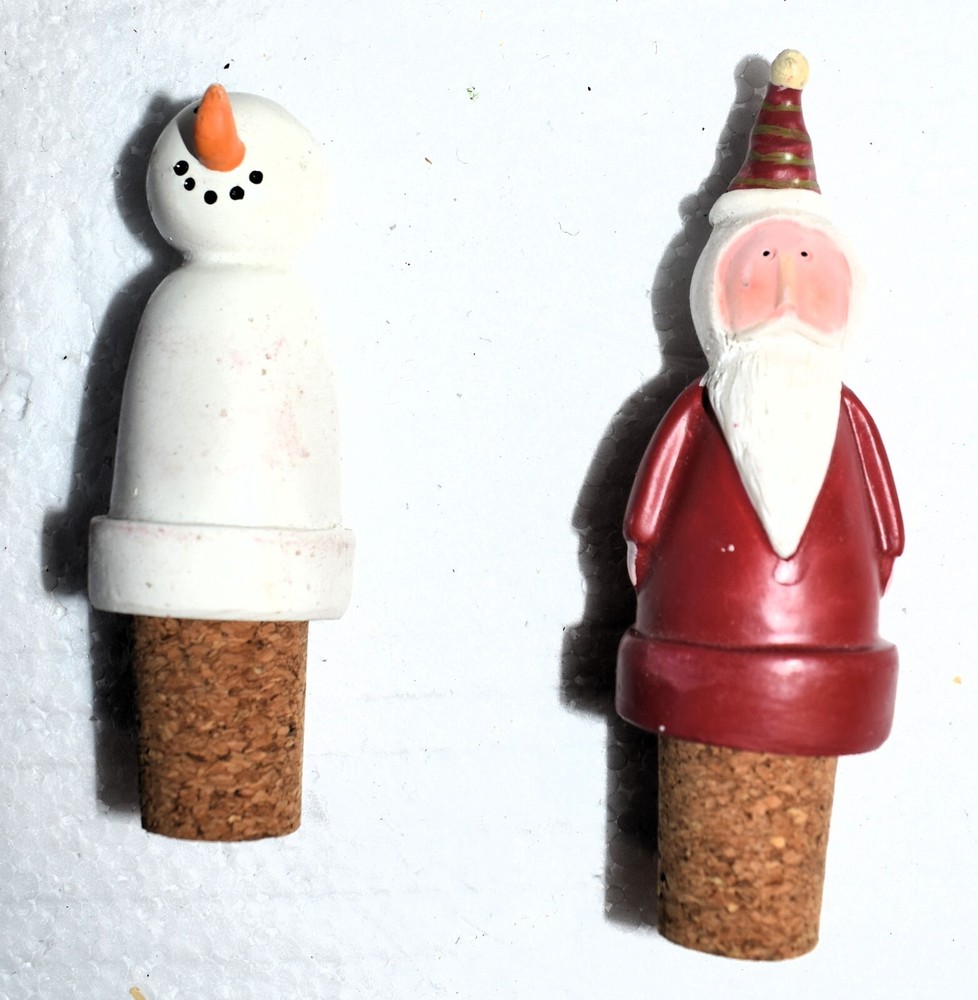 Decorative Christmas Wine Bottle Corks