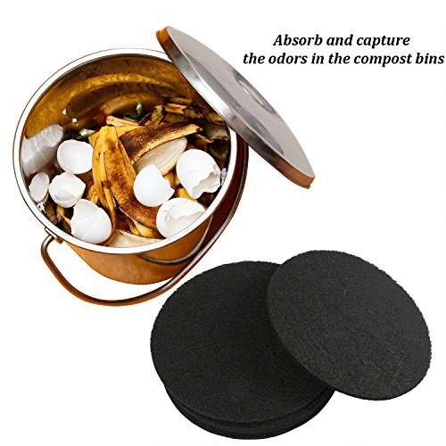 6 Compost Bin Filters Kitchen Activated Carbon Filters Replacement