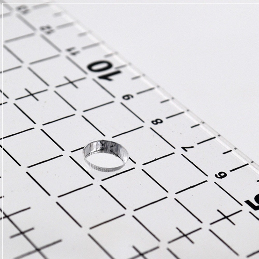DIY Quilter's Ruler Sewing Ruler Tool with Grid Lines for Easy Precision