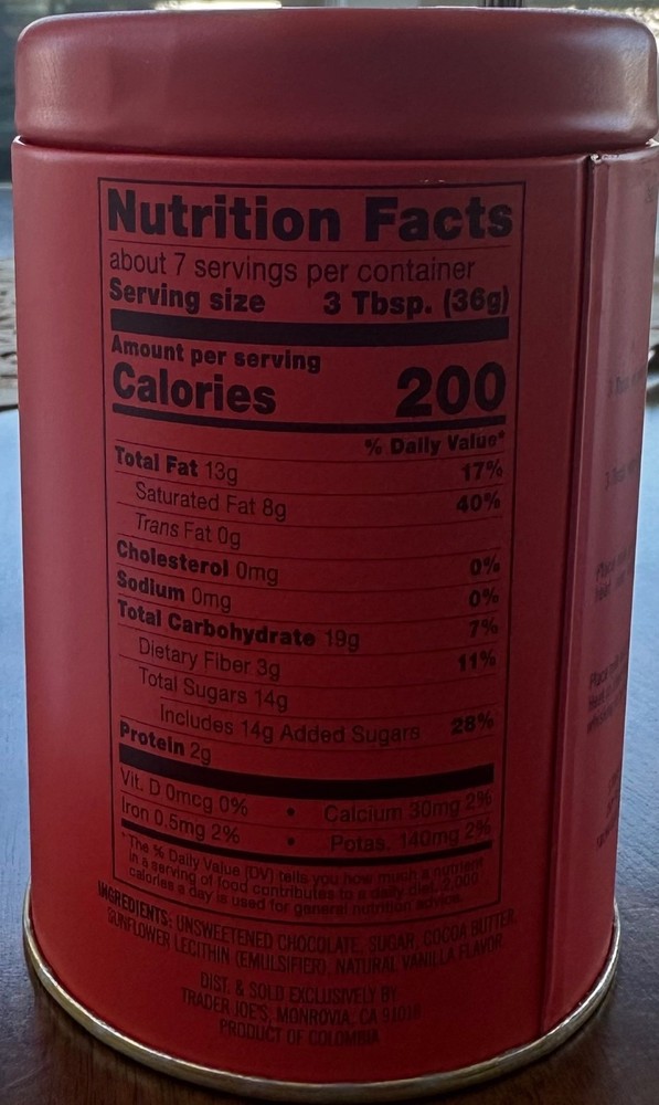 Trader Joe's Drinking Chocolate - New, Unopened containers