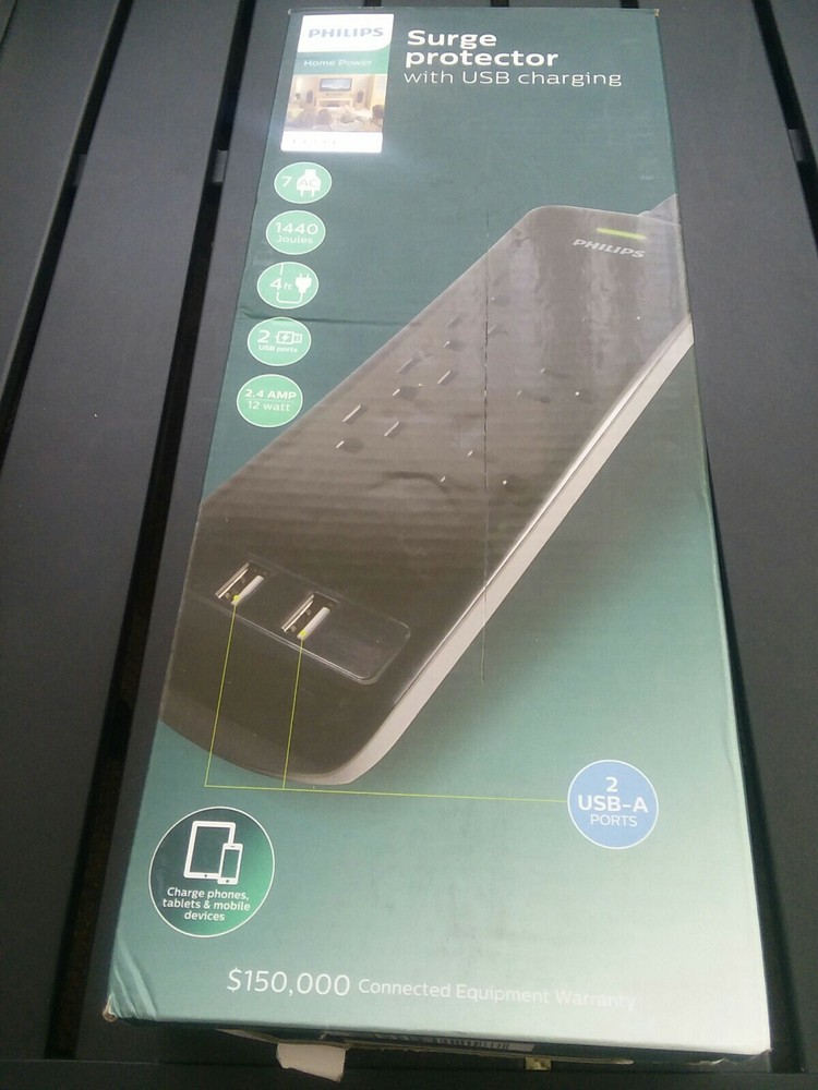 Surge protector with ubs charging