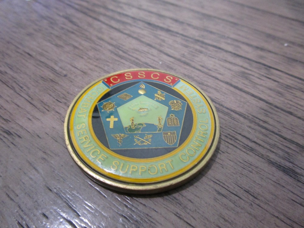 United States Combat Service Support Control System CSSCS Challenge Coin #3552