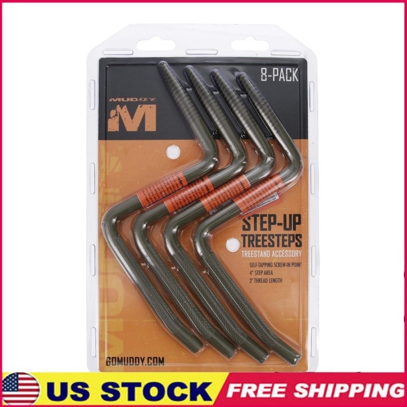 Tree Steps 8 Pack Self Tapping 4 Inch Step 750 lbs Load Capacity Easy Install US
