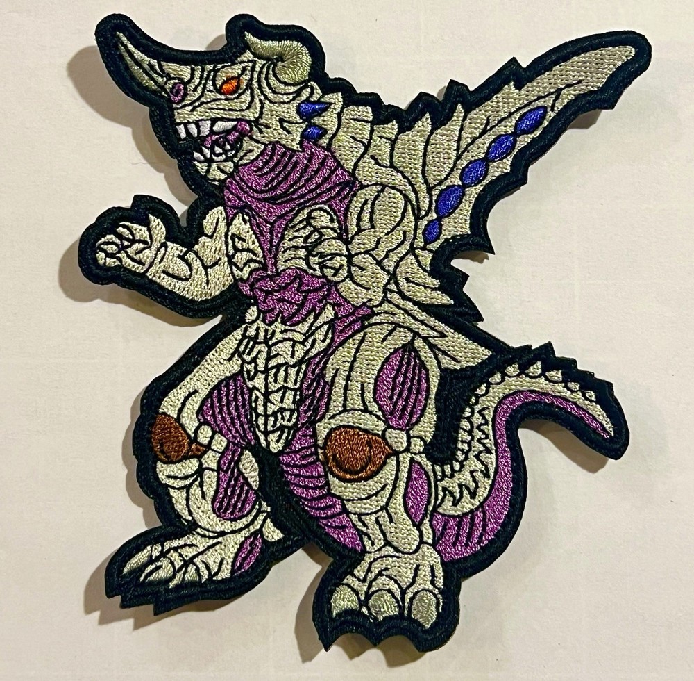SUPER GODZILLA 4" BAGAN Embroidered figure PATCH action morale Ghidorah vs x