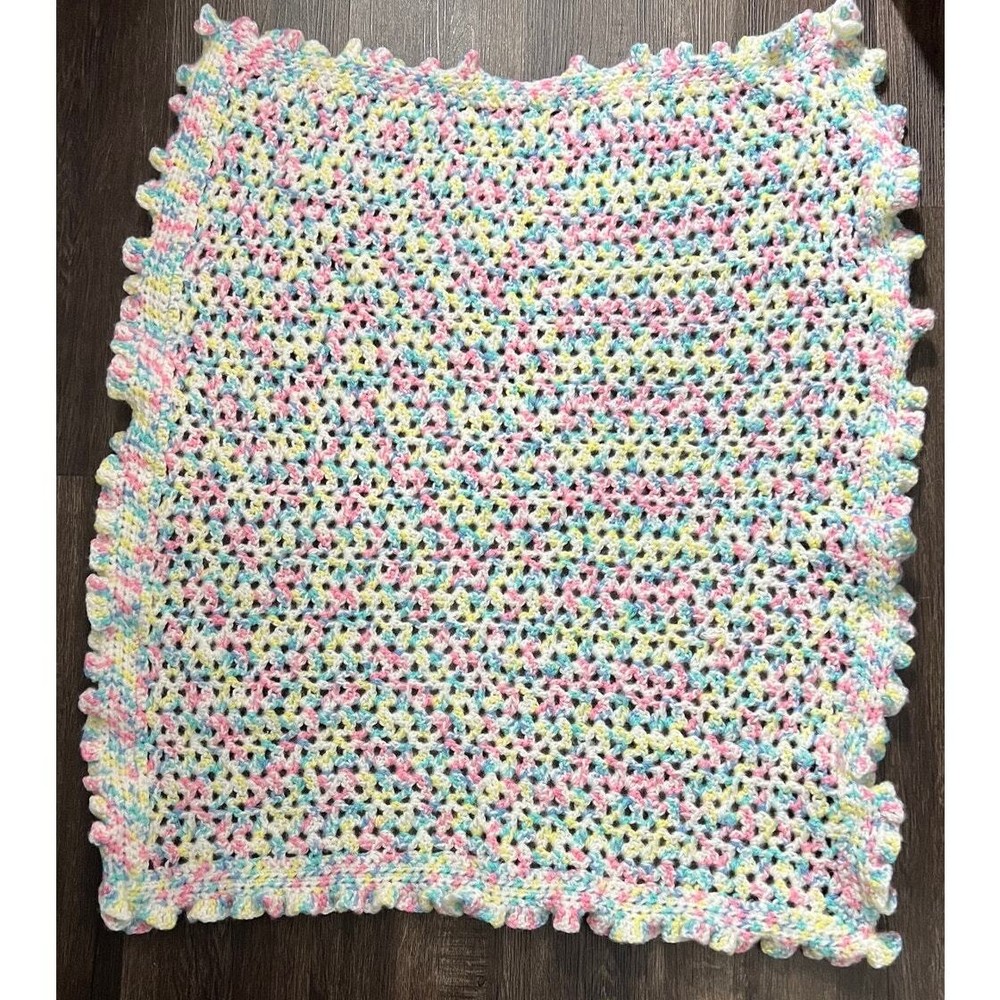 Handmade Crocheted Baby Blanket Afghan