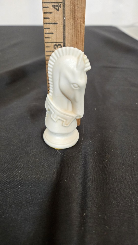 3" MCM Duncan White Knight Chess Replacement Piece